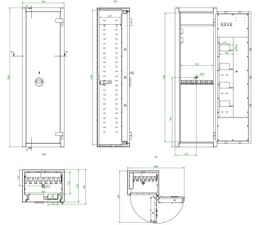 Waffenschrank SG7 XL für 7 Langwaffen