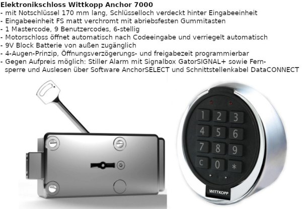 Wertschutzschrank WS7 XL Sondertiefe
