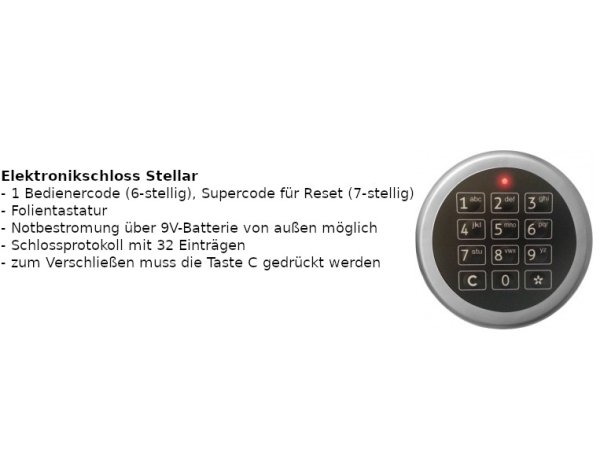 Waffenschrank WF7 XL Sondertiefe für 7+2 Langwaffen